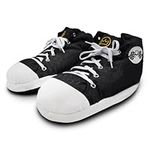 Baffies' Krazy Kicks - Large Sports Pro Jordan Slippers, Stylish Sneaker Slippers & Big Mens Slippers, Mens Novelty Slippers with Memory Foam, Stylish Trainer Slippers & Mens Football Slippers. Black