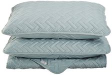 VCNY Home Quilt Super Soft Reversible Bedding Set with Matching Shams, Full/Queen, Nina Blue