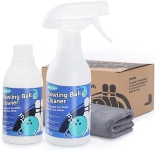 Adhafera Bowling Ball Cleaner, 2× 10oz Bowling Ball Cleaner Kit with 3 Spray Modes & Towel – Ideal Bowling Accessories Gift for Men and Women