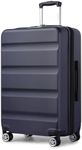 Kono 28-Inch Large Luggage Suitcase | TSA Lock | Expandable Hard Shell with 4 Dual Spinner Wheels | Lightweight & Durable Travel Suitcase (Navy,75x47.5x29.5cm)