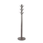 Umbra Flapper Coat Rack, Clothing Hanger, Umbrella Holder, and Hat Organizer, Great for Entryway, Wood, Grey