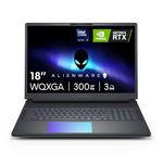 Alienware 18 Area-51 Gaming Laptop AA18250-18.0" WQXGA 300Hz 3ms Display, Intel Core Ultra 9 275HX, NVIDIA GeForce RTX 5080 Graphics, 32GB 2x16GB DDR5, 2TB NVMe M.2 PCIe Gen5 SSD, 2MP FHD IR Camera