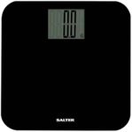 Salter 9049 BK3R Max Digital Bathroom Scale – Weighing Scales For Body Weight, Supersize LCD Display, 250kg / 39st 6 lb, Includes Carpet Feet & Battery, Step On Instant Weight Readings, Compact Design