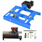 SurmountWay Chainsaw Mill Guide, Portable Vertical Lumber Cutting Guide, Timber Chainsaw Mill Attachment with Free Adjustment Cutting Width 2"-6" for Lumber Sawmill Woodworkers and Builders (Blue)