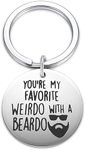 You're My Favorite Weirdo Keychain - Funny Valentine's Day Gifts for Boyfriend Husband - Anniversary Birthday Gift for Him