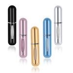 5 Pcs Perfume Travel Spray Bottle, 5ml Perfume Atomiser Bottles Fragrance Atomiser Portable Travel Refillable Perfume Bottle