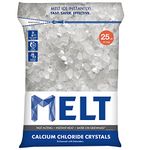 Snow Joe MELT25CC Calcium Chloride Crystals Ice Melter Resealable Bag, 25-Pound