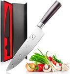 imarku Chef Knife, 8" Japanese Kitchen Knife,Ultra Sharp Chef's Knives,High Carbon Stainless Steel & Ergonomic Handle