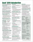 Microsoft Excel 2019 Introduction Quick Reference Guide - Windows Version (Cheat Sheet of Instructions, Tips & Shortcuts - Laminated Card)