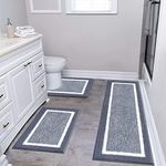 Pauwer Bathroom Rug Mat Set 3 Piece