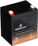 Chrome Battery 12V 4.5AH SLA Rechargeable Replacement Battery Compatible with Electric Scooter, Security Alarm, Emergency Lighting, and More: 3.54 x 2.76 x 3.98, T1 Terminal