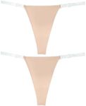 Aivtalk Women Clear Strap G-String 