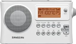 Sangean PR-D14 AM/FM-RDS Portable Receiver with USB-White