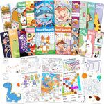 Elfew 20 Pack Small Activity Books for Kids Party Favor Age 4-8,8-12.Fun Challenging Activities for Loot Bags Favor, Travel Games for Kids Party Goodies Bag Stuffers, Classroom Reward