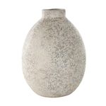 Deco 79 Ceramic Decorative Vase Antique Style Textured Centerpiece Vase, Flower Vase for Home Decoration 11" x 11" x 14", Beige