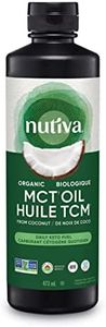 Nutiva Organic MCT Oil, Unflavored, 473 mL | Organic, Non-GMO, Non-BPA | Vegan, Gluten-Free, Keto & Paleo | 14g MCT per Serving & Neutral Flavor for Energy Boost to Coffee, Shakes and Salads