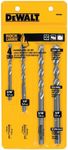 DEWALT Masonry Drill Bit Set, Percussion, 4-Piece (DW5204)