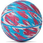 PECOGO Official Rubber Basketball 27.5" Outdoor Indoor Basketball Ball Size 5 for Kids Youth Teen Boys and Girls Gift Ideas