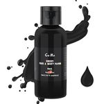 Go Ho Makeup Liquid Black Face Body Paint(2.1 oz),Black Makeup Water Based Face Paint and Body Paint for Special FX, Cosplay, and Halloween Make up