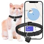 Cat Tracker GPS Collar for Cats - Electronic Pet Locator - Waterproof & Compatible- No Monthly Fee - Tiny Small Cats Kitten Medium Large Tracking Smart Collar with Apple Find My (Only iOS)