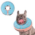 Supet Inflatable Dog Cone Collar Alternative After Surgery, Doggie Neck Donut Collar Recovery ECollar, Soft Dog Cone for Small Medium Large Dogs