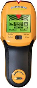 Zircon MultiScanner A250c All-In-One Stud Finder/Metal Detector/Live AC Wire Detection and Scanner