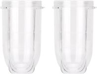 Magic Bullet Replacement Parts,QT 2 PCS Replacement 16 Ounce Tall Jar Cups Fit For Magic Bullet Blender Juicer Mixer 250W MB1001 Accessories …