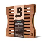 Boveda Cedar Wooden Humidity Pack Holder for Cigar Humidor - for Use with Two Size 60 Boveda Side-by-Side (Sold Separately) - Includes Magnetic and Removable Tape Mounting Kits – 1 Count