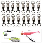 Dovesun Fishing Spinner Baits Making Kit Fishing Lure Making Kit Fishing Spinner Ball Bearing Swivels 30pcs