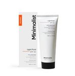 Minimalist Light Fluid Sunscreen SPF 50 PA++++ | Clinically Tested in US | No White Cast | Broad Spectrum | Lightweight, Water & Sweat Resistant Sunscreen for Oily Skin | For Women & Men | 50ml