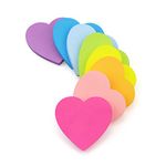 Early Buy 3x3 Heart Shape Sticky Notes 8 Pads/Pack, 75 Sheets/pad (8 Bright Color)