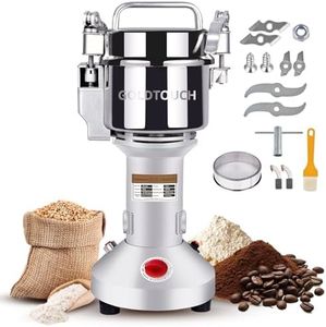 Goldtouch 550g High-Speed Electric Grain Mill Grinder, 2000 W 110 V Stainless Steel Flour Mill Makes Gluten Free Flours, Grain Mill for Home and Commercial Use