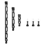 HSU Extension Arm for GoPro, Aluminum Alloy Action Camera Mount Kit, Helmet Mounts for Hero 13/12/11/10/9/8/7/6/5/4/3(Black)