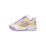 FILA Disruptor F Teens Sneaker, Fair Orchid-White, 3.5 UK