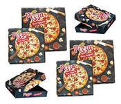 HOT BARGAINS Pack of 25 X 9" Pizza Boxes Flat Cardboard Pizza Boxes, Strong Postage Boxes, Takeaway Newly Designed Boxes, Easy to Assemble Recycle Pizza Boxes (9")