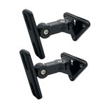 Howonder HD-15 Universal Speaker Wall Mounts for Small Speakers, Wall Speakers Mounts， Speaker Wall Mount Brackets,Hold up to 15lbs(2 Packs Black)