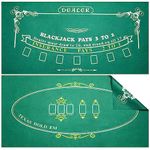 Poker Mat for Table Texas Holdem Blackjack Felt Game Table Top Cover Casino Quality