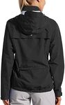 Willit Women's Cycling Running Jackets Rain Water Resistant Lightweight Windbreaker Hiking Bike Packable Hooded Black M