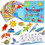 hapray Origami Kit for Kids Ages 6-12 10 Year Olds, with Guiding Book, 98 Sheets Paper with 47 Patterns, DIY Art and Craft Projects Activity, Beginners Children's Day Gift Childs Boys Girls