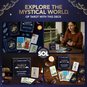 SOL Tarot Card Deck, 78-Piece Set – Classic Divination Cards