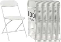 susici 100 Pack White Plastic Foldi
