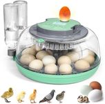 Unidevice 18 Egg Incubator with Automatic Egg Turning and Humidity Control - Chicken Incubators for Hatching Eggs with Egg Candler, 360° View for Chicken, Duck, Goose and Quail Eggs