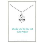 Small Sterling Silver Four Leaf Clover Necklace, Small Clover Leaf Necklace, Shamrock Irish Good Luck Necklace, St. Patrick's Day Gift Necklace (18 inches)