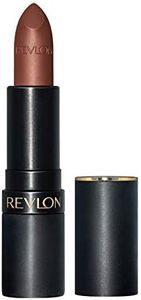 REVLON Rossetto Super Lustrous The Luscious Mattes, formula cremosa per labbra morbide e polverose, sensazione di idratazione, 013 Hot Chocolate, 4,2 g
