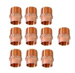 (10pcs) EZ-FLUID Plumbing 3/4" C X MIP LF Copper Male Adapter Pressure Copper Fittings,Sweat Solder Connection for Residential,Commercial Copper Pipe