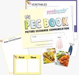 NerdNerdy PEC Kit - Picture Exchange Communication Kit Level 1/Speech Delays/Autism Toys/Visual Schedule Weekly Planner/Sensory Toys/Speech Therapy/Flash Cards/ABA Therapy/Occupational Therapy