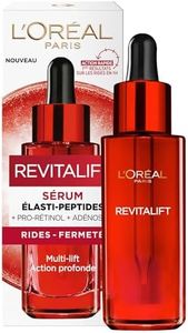 L'Oréal Paris - Sérum Visage Anti-Âge Action Rapide - Soin Anti-Rides, Extra-Fermeté & Tonifiant - Enrichi à l'Adénosine & en Fibrelastyl - Tous Types de Peaux - Revitalift - 30 mL