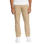 Eddie Bauer Men's Flex Sport Wrinkle-Resistant Chino Pants, Lt Khaki Regular 34/