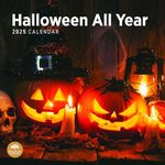 2025 Halloween All Year Monthly Wall Calendar by Bright Day, 12 x 12 Inch Spooky Fun Holiday