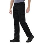 Australian Bikers Gear Cargo Motorcycle Pants, Black, 34S UK (44S EU)